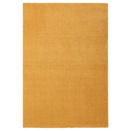 Ковер, короткий ворс, желтый, 133x195 см IKEA LANGSTED ЛАНГСТЕД 304.239.46