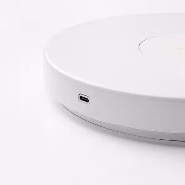 NYMÅNE Лампа/устройств д/беспровод зарядки - белый - схема-чертеж с размерами