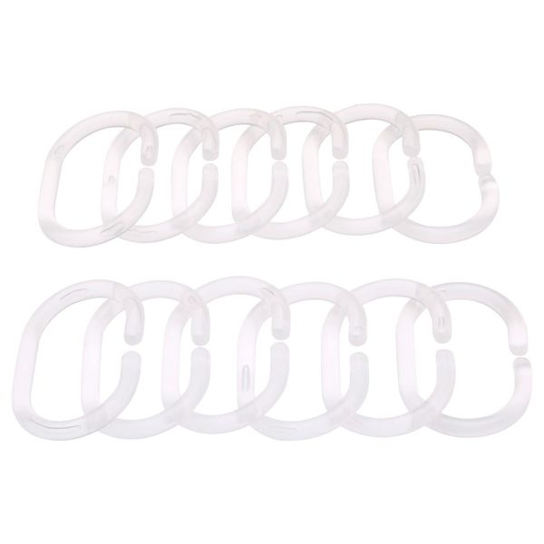 Кольца для шторы в ванную, прозрачный IKEA RINGSJÖN РИНГШЁН 303.705.75 - фото 1