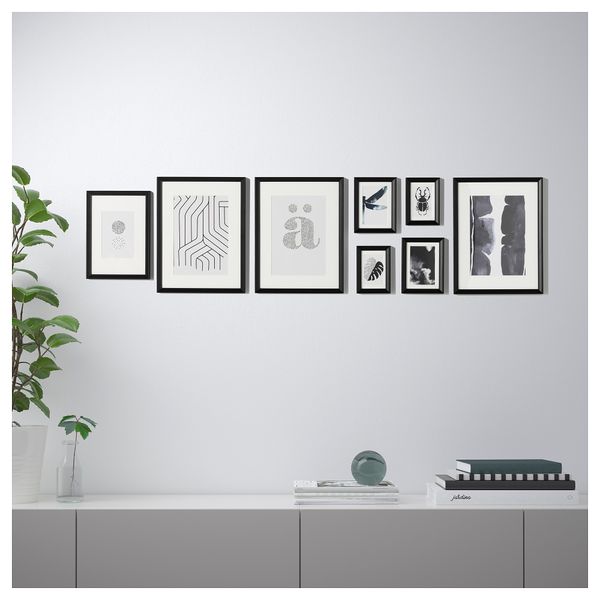 Рама с постером, 8 предмета КНОППЭНГ, черный - фото 4