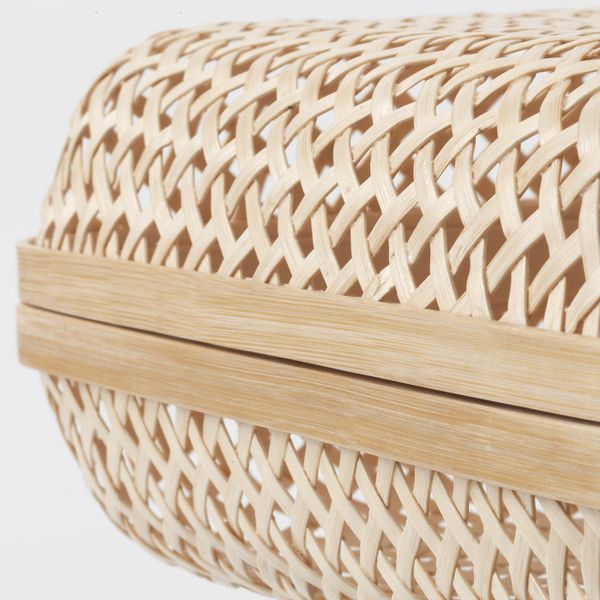 Коробка с крышкой, естественный 30x30x10 см IKEA SMARRA СМАРРА 203.643.01 - фото 4