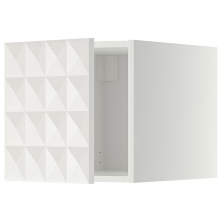 Верхний шкаф МЕТОД, белый, Гэррестад белый (40x40 см)