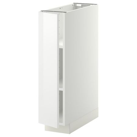 Напольный шкаф с полками, белый/Рингульт белый 20x60 см IKEA METOD МЕТОД 394.457.36