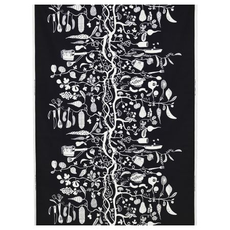 Ткань РИПДОН, черный/белый (150 см)