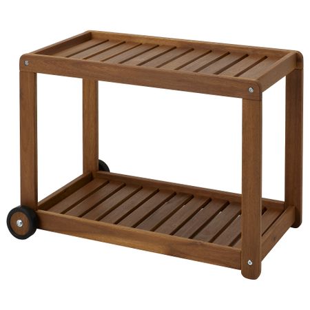 Тележка, для сада, 83x40x57 см, акация светло-коричневая морилка IKEA BRÖGGAN 305.706.97