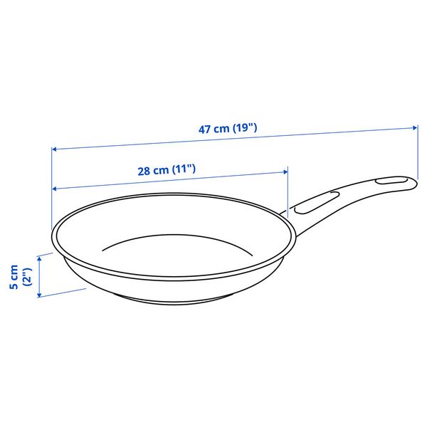 HEMLAGAD Сковорода - антипригарное покрытие чёрный 28 см - фото 7