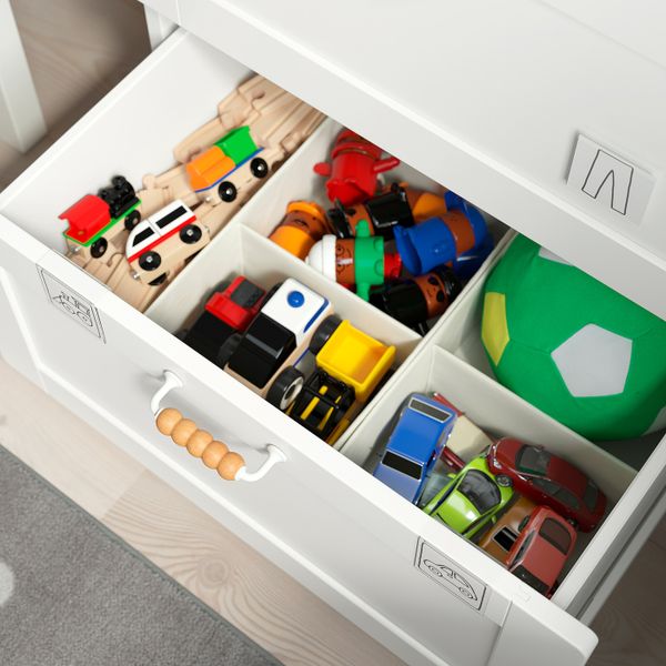 Стеллаж, белый с рамой/с 2 ящиками 60x42x123 см IKEA SMÅSTAD СМОСТАД / OPPHUS ОПХУС 094.209.40 - схема-чертеж с размерами