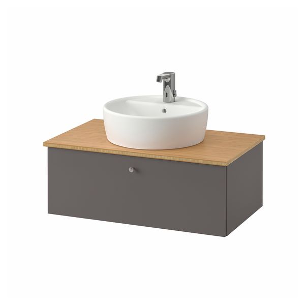 Шкаф под раковину, столешница 45, раковина, 82x49x74 cm IKEA GODMORGON ГОДМОРГОН, TOLKEN ТОЛКЕН, TÖRNVIKEN ТОРНВИКЕН 194.146.94 - фото 1