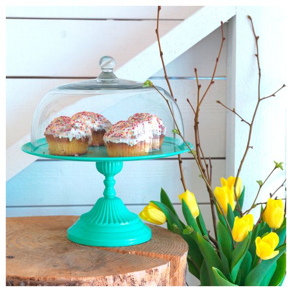 Сервировочная подставка с крышкой КЭККЛИНГ, разные цвета (27 см) - схема-чертеж с размерами