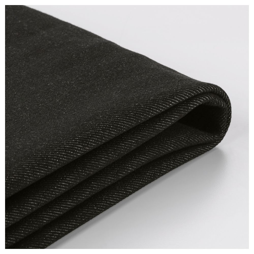 Чехол на 2-местный диван-кровать ИКЕА ПС, Ванста черный - фото 1