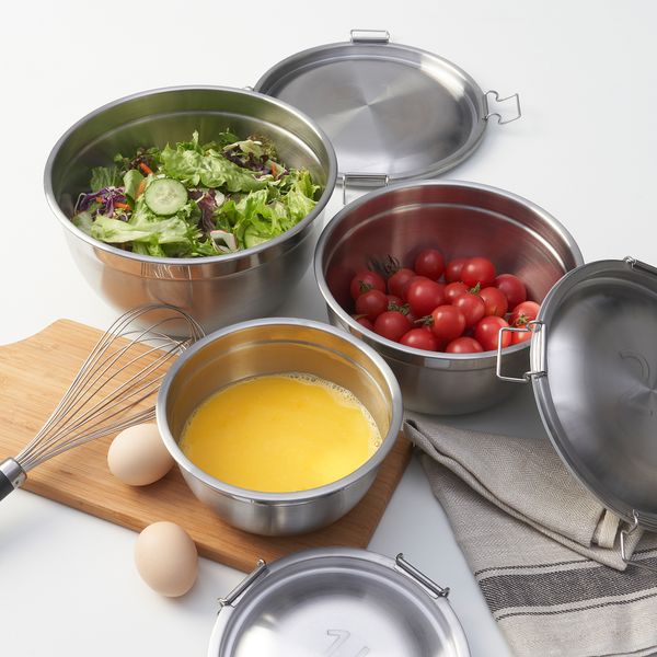 Миска с крышкой, 3 шт. IKEA CIKLID 605.592.74 - фото 5