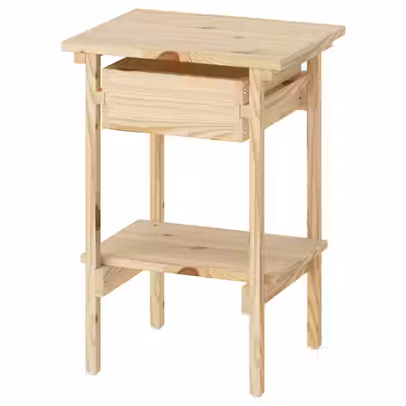 KRONÖREN Тумба прикроватная - сосна 32x39x55 см