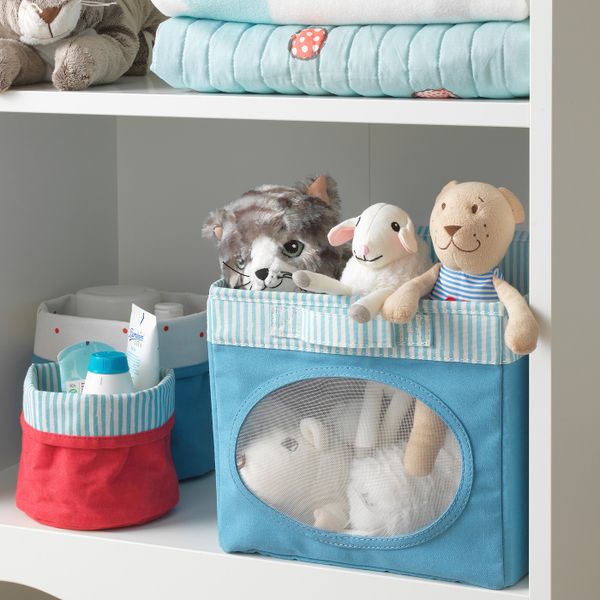 Коробка, синий 25x37x22 см IKEA NÖJSAM НОЙСЭМ 204.213.25 - фото 2