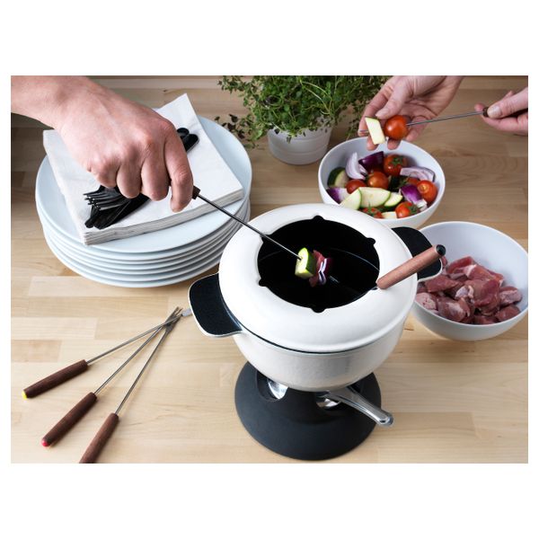 Набор для фондю, белый с оттенком IKEA СЕНИОР 103.791.81 - фото 2