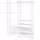 ELVARLI Гардероб, комбинация - белый 165x40x216 см
