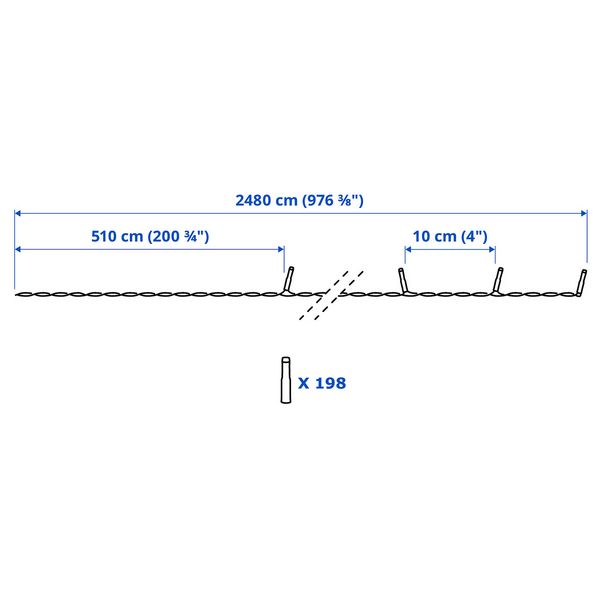 IKEA, дополнительный ракурс - схема-чертеж с размерами