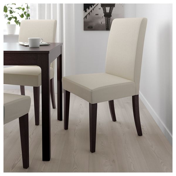 Стул, темно-коричневый, Линнерид неокрашенный IKEA ХЕНРИКСДАЛЬ 792.271.66 - фото 3