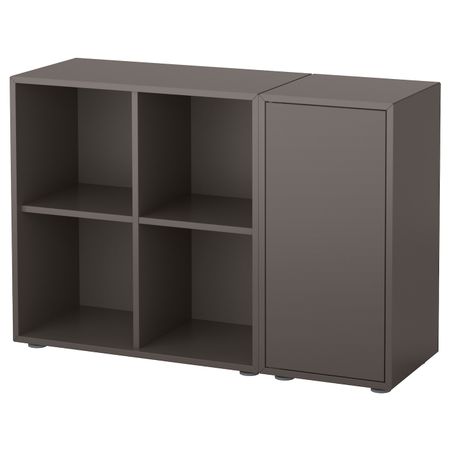 Комбинация шкафов с ножками, темно-серый 105x35x72 см IKEA EKET ЭКЕТ 692.864.58