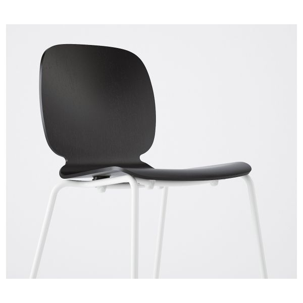 Стул, черный/Брур-Инге белый IKEA SVENBERTIL СВЕН-БЕРТИЛЬ 292.272.58 - фото 4