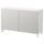 Комбинация для хранения с дверцами, белый/Лаппвикен светло-серый 120x40x74 см IKEA БЕСТО 692.466.41