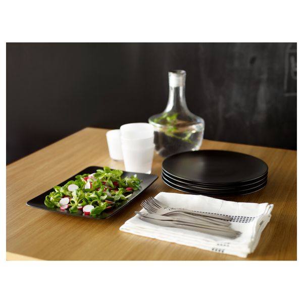 Тарелка ДИНЕРА, коричневый (30x20 см) - схема-чертеж с размерами