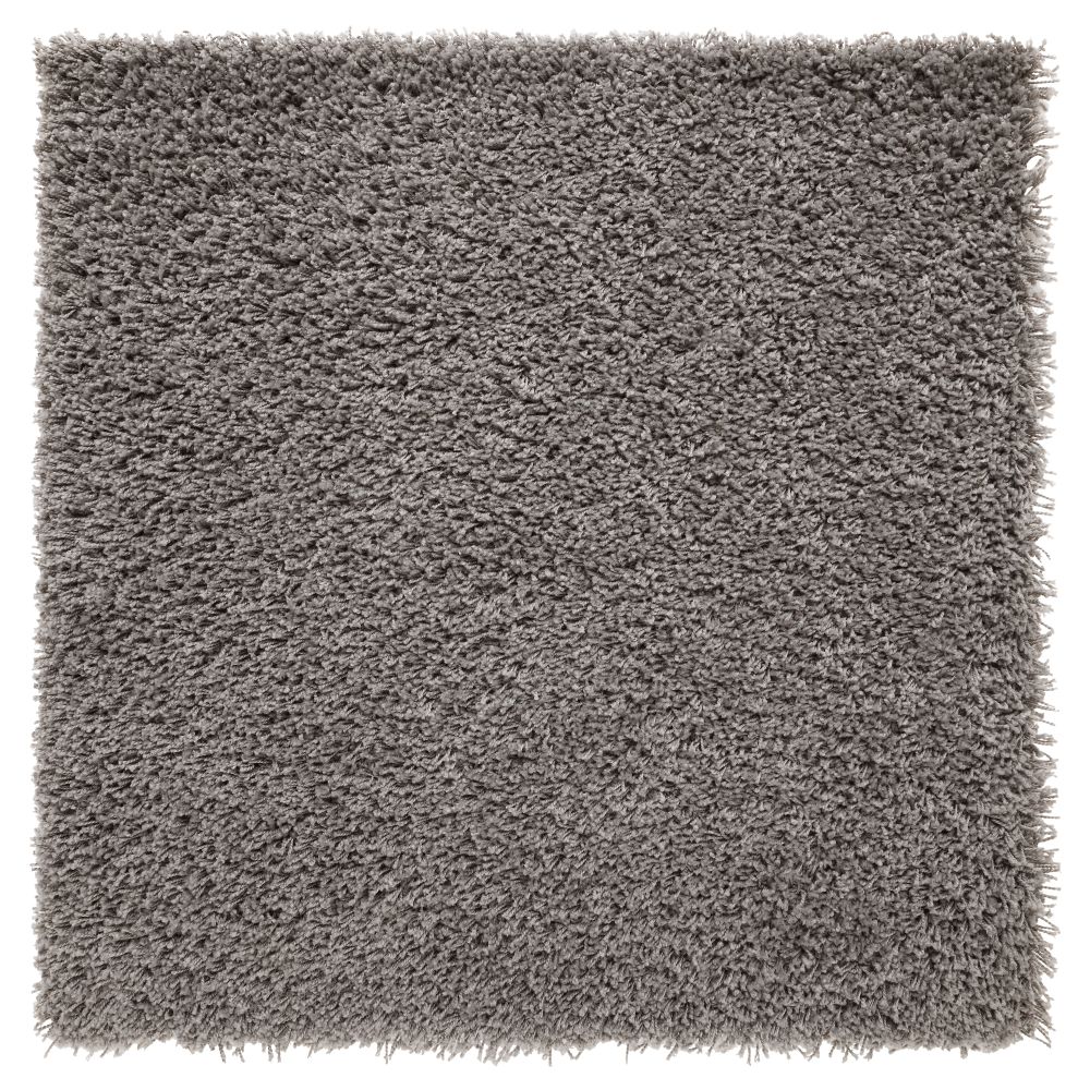 Ковер, длинный ворс ХАМПЭН, серый (80x80 см) - фото 1