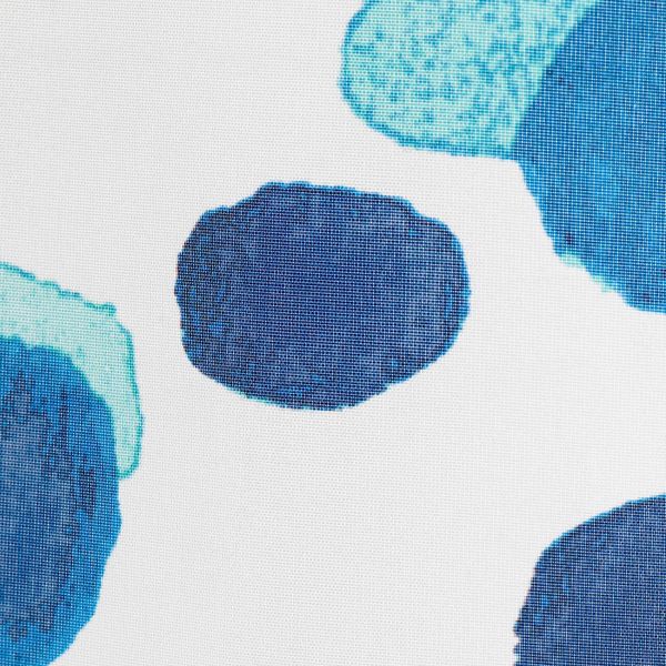 Штора для ванной, белый/синий, 180x200 см IKEA СКОРРЕН 303.662.72 - фото 3