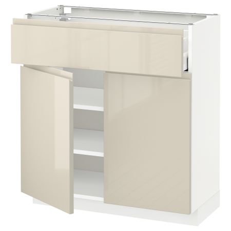 Напольный шкаф с ящиком, 2 дверцами IKEA METOD МЕТОД, MAXIMERA МАКСИМЕРА 494.685.53