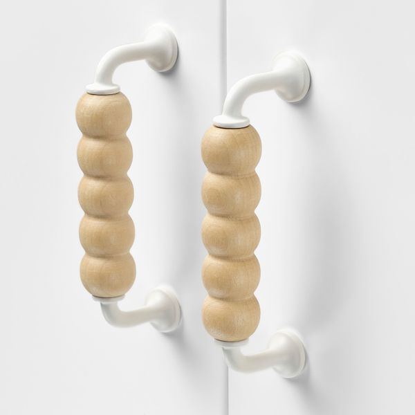 Ручка, береза 112 мм IKEA LAPPMES ЛАППМЕС 104.461.33 - схема-чертеж с размерами