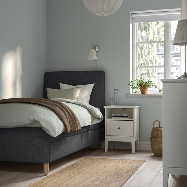 Кровать с отделением для хранения, Gunnared темно-серый, 90x200 см IKEA IDANÄS ИДАНЭС 104.596.20 - фото 3