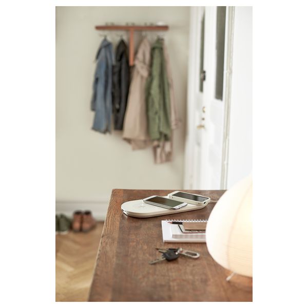 Тройн подставка для/беспровод зарядки НУРДМЭРКЕ, белый - фото 5