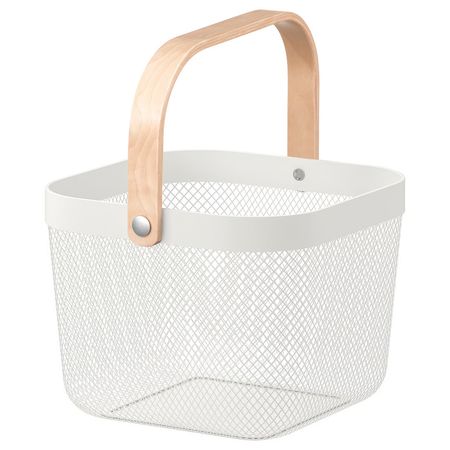 RISATORP Корзина - белый 25x26x18 см