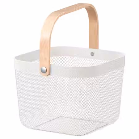 RISATORP Корзина - белый 25x26x18 см