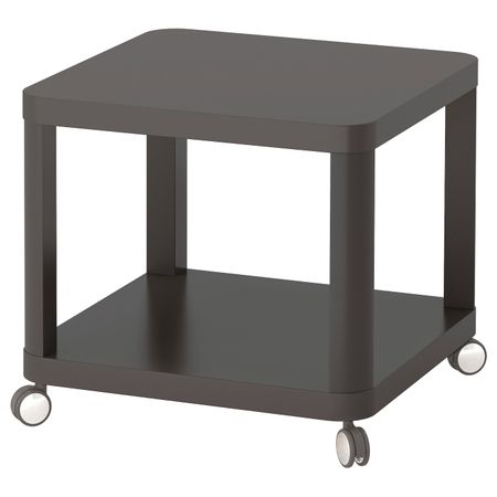 Стол приставной на колесиках, серый 50x50 см IKEA TINGBY ТИНГБИ 703.600.46
