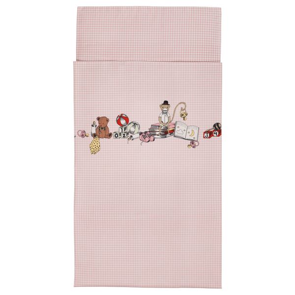 Комплект постельного белья, 3 предмета НАНИГ, розовый (110x125/35x55 см) - фото 3