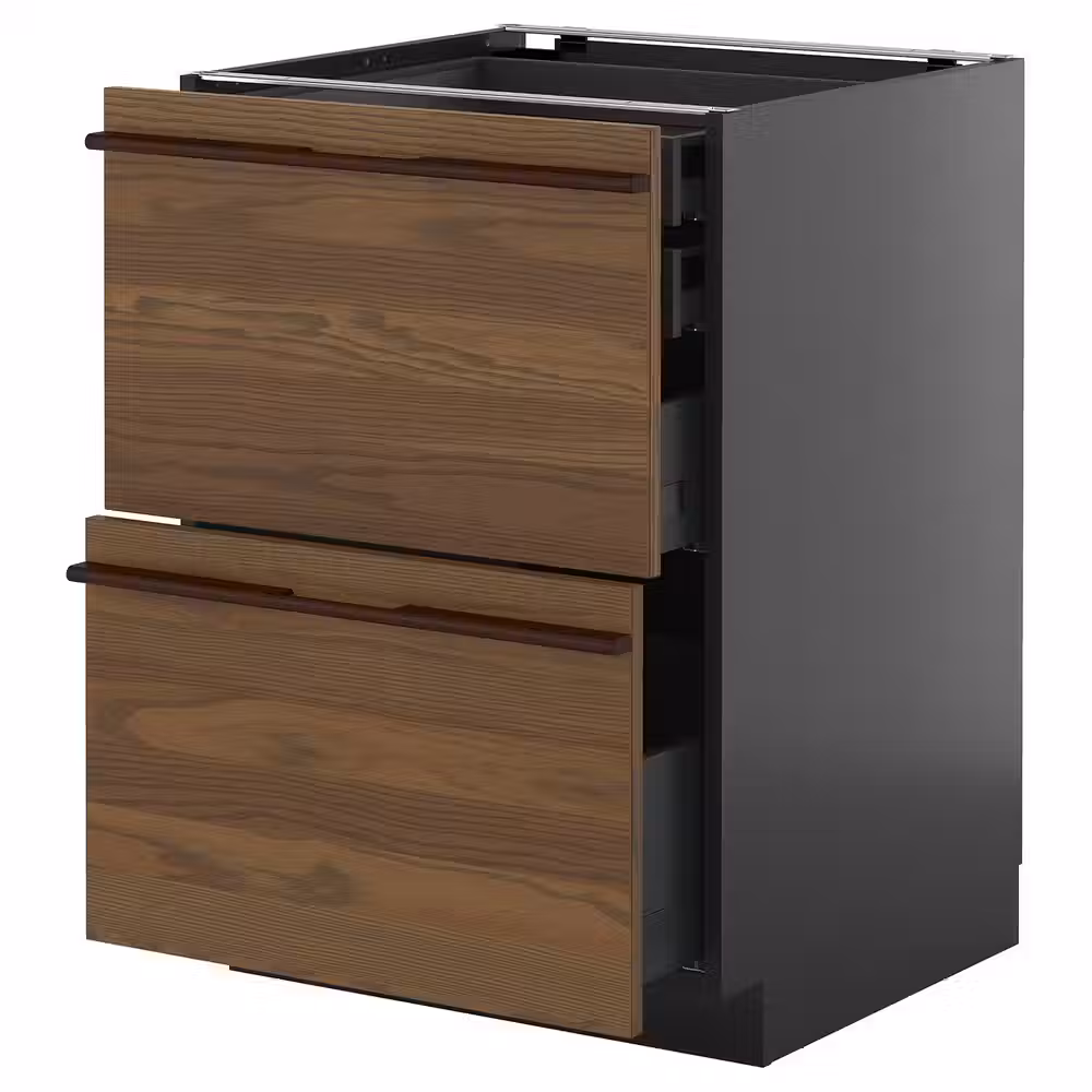 METOD / KNIVSHULT Напольн шк 2фасада/2низ/1срд/1вс ящ - фото 1