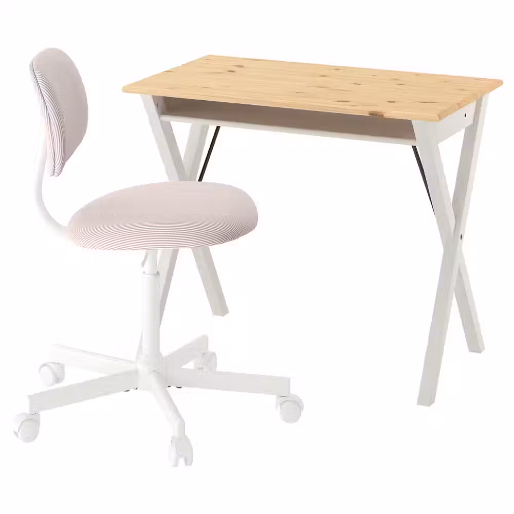BOLLPOJKE БОЛЛПОЙКЕ / BLECKBERGET Письменный стол и стул - фото 1