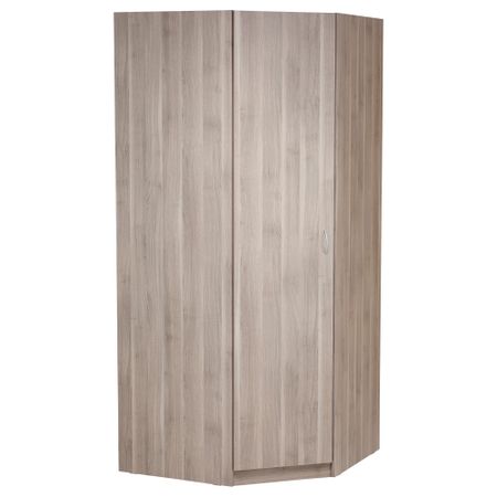 Гардероб угловой ТОДАЛЕН, серо-коричневый (90/90x202 см)