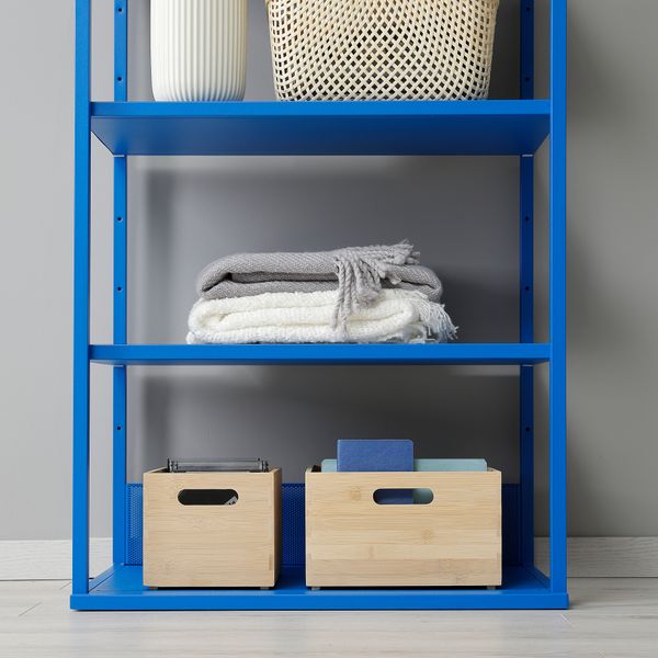 Открытый стеллаж, синий, 60x40x120 см IKEA PLATSA ПЛАТСАA ПЛАТСА 305.597.32 - фото 3