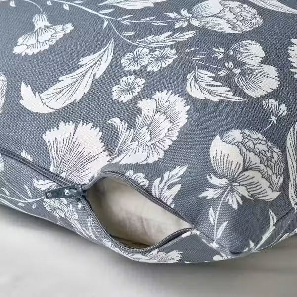 IDALINNEA Чехол на подушку - серо-синий темный 50x50 см - фото 3