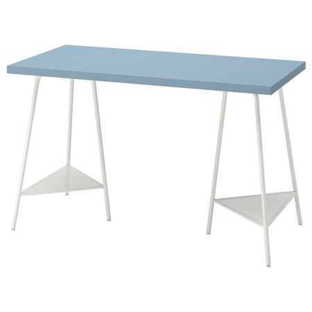 Письменный стол, голубой/белый 120x60 см IKEA LAGKAPTEN ЛАГКАПТЕН / TILLSLAG ТИЛЛЬСЛАГ 494.170.02