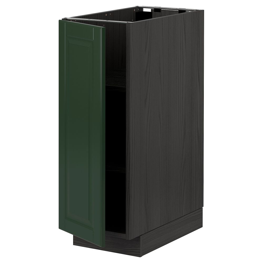 Напольный шкаф с полками, черный/Будбин темно-зеленый 30x60 см IKEA МЕТОД 993.129.60 - схема-чертеж с размерами
