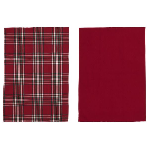 Полотенце кухонное ВИНТЕР 2018, красный, с рисунком (50x70 см) - фото 2