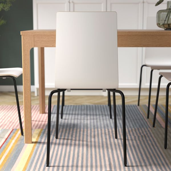 Стул, черный-белый IKEA MARTIN 092.195.32 - схема-чертеж с размерами