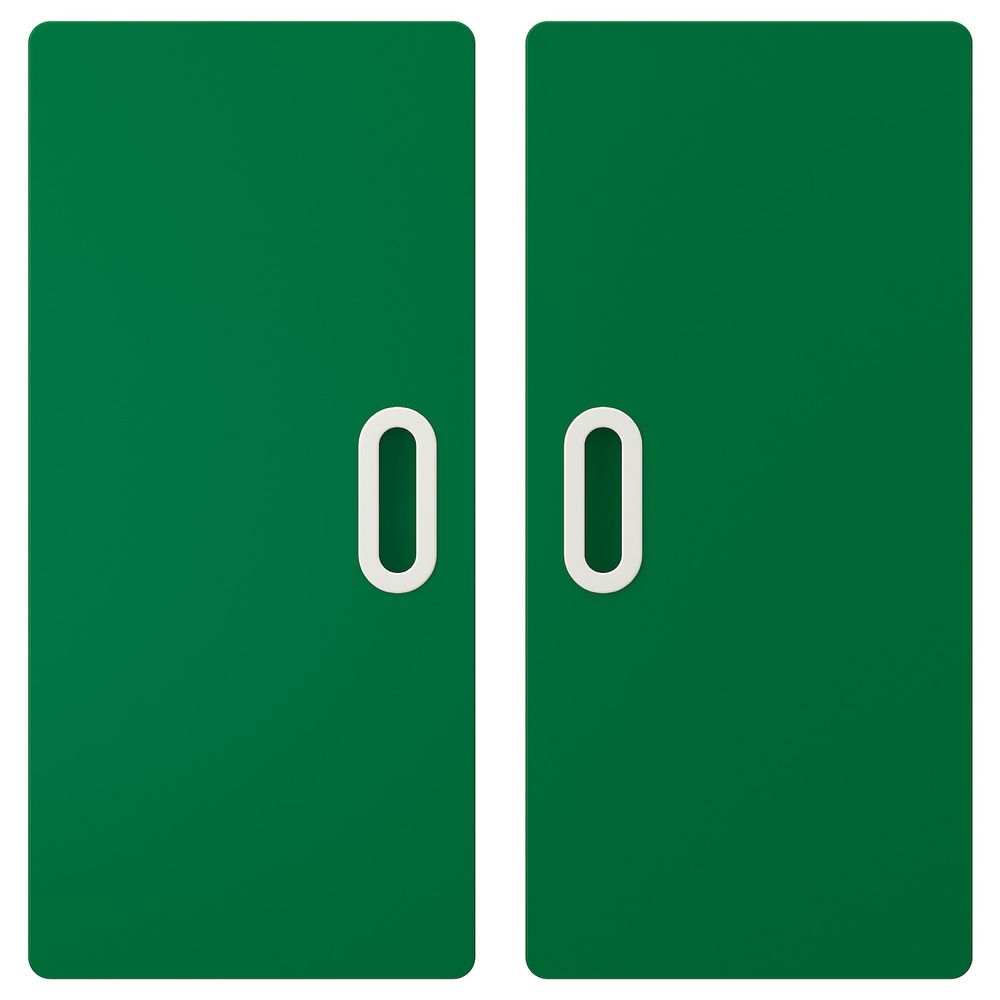 Дверь, зеленый 60x64 см 2 шт IKEA FRITIDS ФРИТИДС 003.867.90 - фото 1