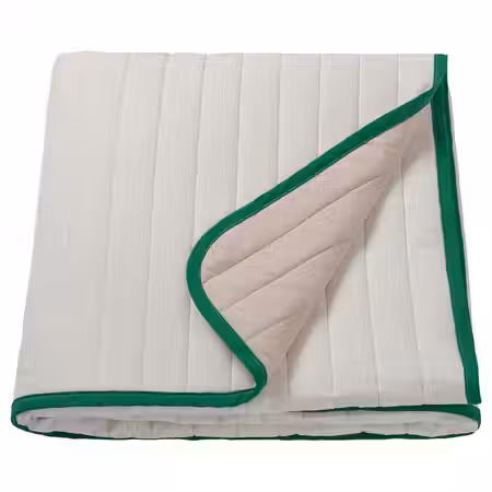 VETEJORDFLY ВЕТЕЙОРДФЛЮ Покрывало - белый/бежевый 160x250 см