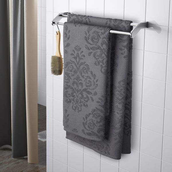Банное полотенце, серый 70x140 см IKEA ФЛОКАН 004.348.33 - схема-чертеж с размерами