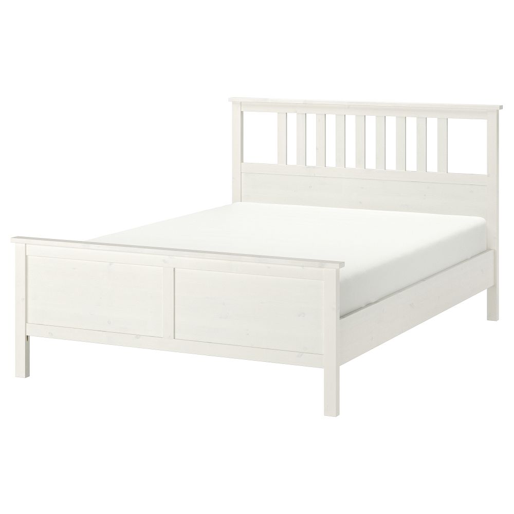 Каркас кровати, белая морилка, 140x200 см IKEA HEMNES ХЕМНЭС 899.315.60 - фото 1