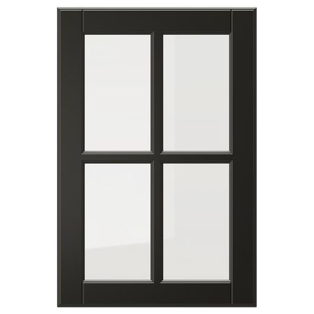 BODBYN Стеклянная дверь - чёрный 40x60 см