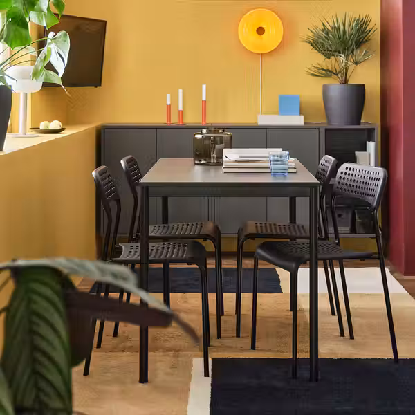 SANDSBERG Стол - чёрный 110x67 см - фото 5